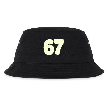 67 - Kinder Bucket Hat - Schwarz - Vorne