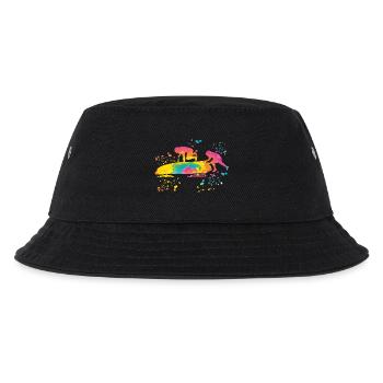 Bobfahrer Bobschlitten Zweierbob - Kinder Bucket Hat - Schwarz - Vorne