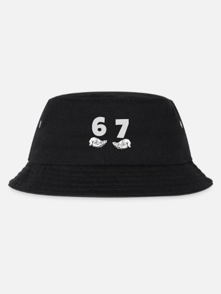 Lustiges 67 Meme Hände Gen Alpha Humor - Kinder Bucket Hat - Schwarz