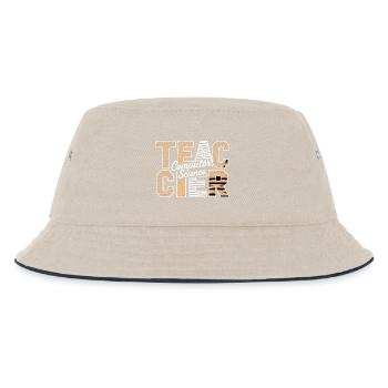 Computer Science Teacher Animal Pattern Style - Kids’ Bucket Hat - ecru/navy - Front