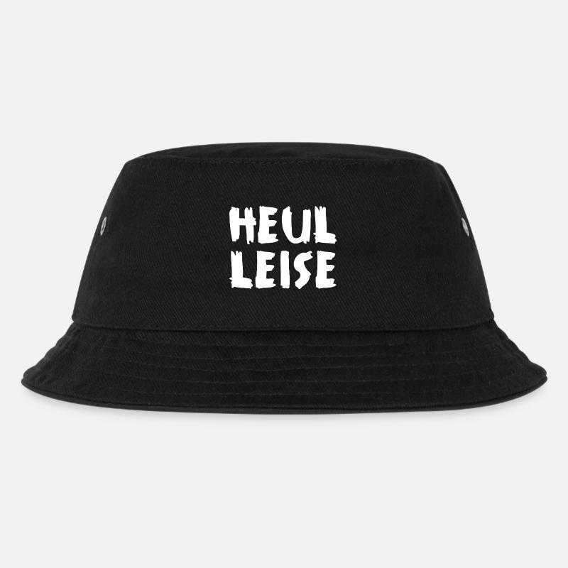 Heul Leise - Kinder Bucket Hat - Schwarz
