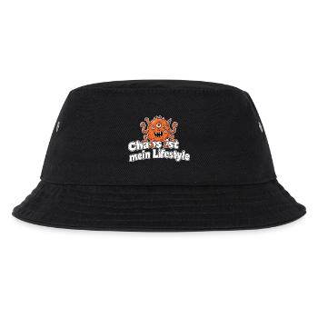 Chaos ist mein Lifestyle Monster - Kinder Bucket Hat - Schwarz - Vorne