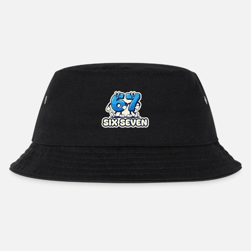 67 Meme Shirt – Sechs Sieben meme - Kinder Bucket Hat - Schwarz