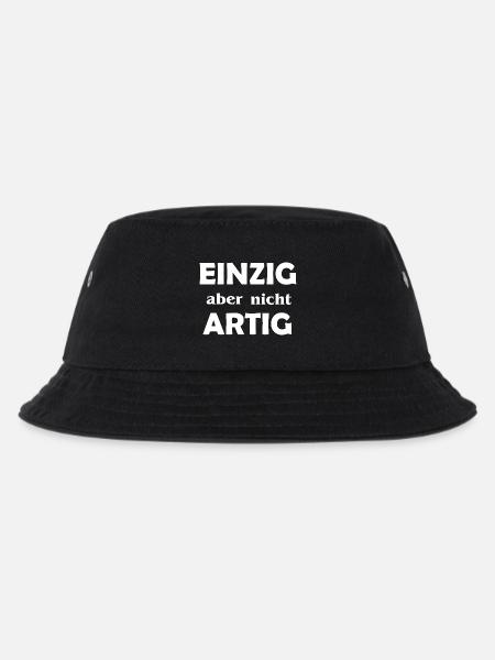 Einzigartig aber nicht Artig - Kinder Bucket Hat - Schwarz