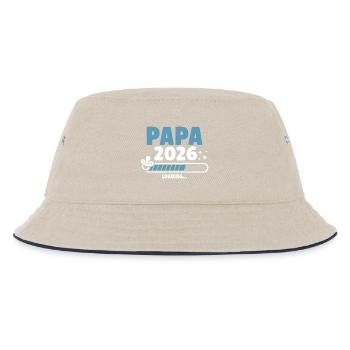 Papa 2026 en chargement... - Bob Enfant - blanc cassé/bleu marine - Devant