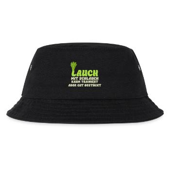 Gym LAUCH MIT SCHLAUCH KAUM TRAINIERT Lustig - Kinder Bucket Hat - Schwarz - Vorne