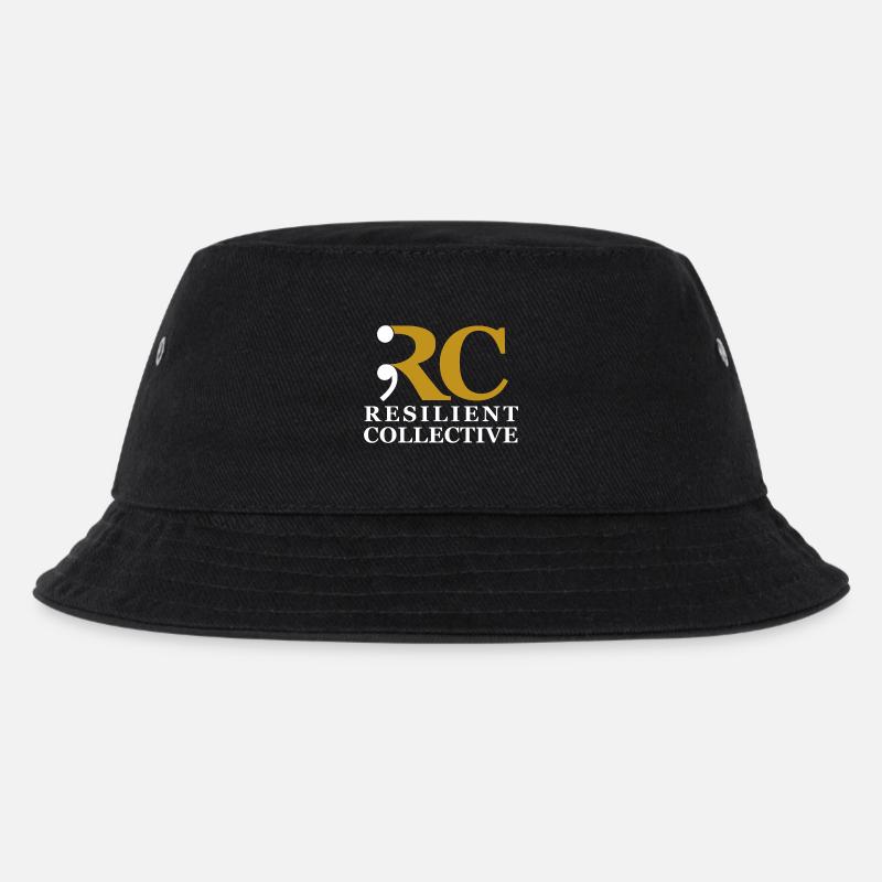 Resilient Collective emblem - Kids’ Bucket Hat - black