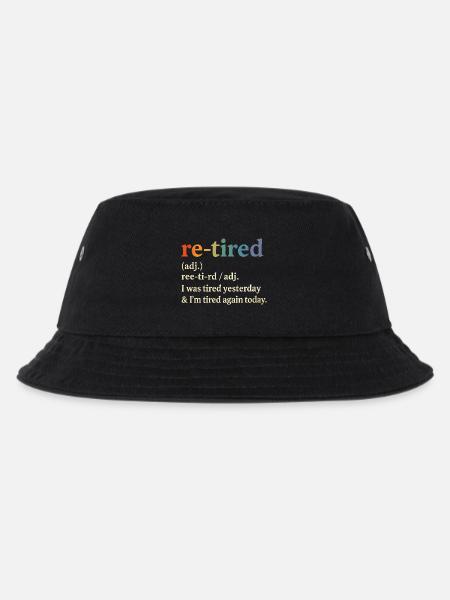 Ruhestand Rente Definition Rentner Humor Lustig - Kinder Bucket Hat - Schwarz