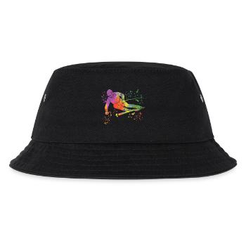 Alpine skiing Winter sports Nordic skiing - Kids’ Bucket Hat - black - Front