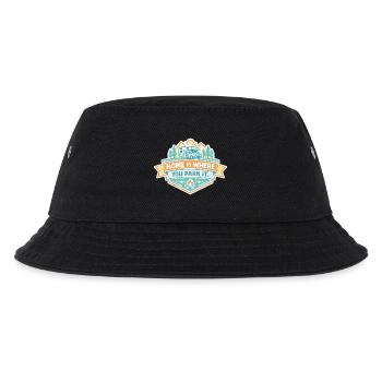 Zuhause ist, wo du parkst - Campen - Kinder Bucket Hat - Schwarz - Vorne