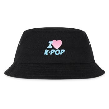 Ich liebe K-Pop - Kinder Bucket Hat - Schwarz - Vorne