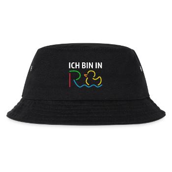 Ich bin in Rente - Ruhestand - Pension - Kinder Bucket Hat - Schwarz - Vorne