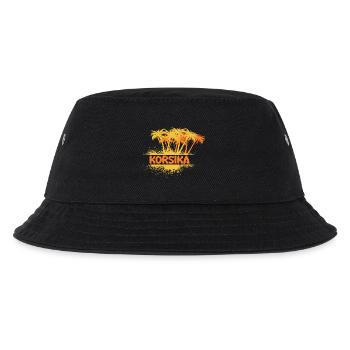Korsika als Sonne - Kinder Bucket Hat - Schwarz - Vorne