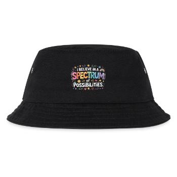 Autism Awareness Support rainbow - Kids’ Bucket Hat - black - Front