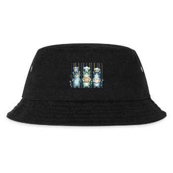 sourdough Bread Baking Baker Sourdough Starter Era - Kinder Bucket Hat - Schwarz - Vorne