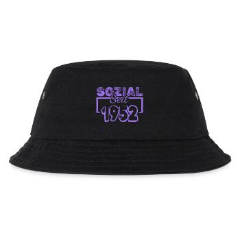 Sozial 1952 - Kinder Bucket Hat - Schwarz - Vorne