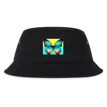 butterfly - Kids’ Bucket Hat - black - Front