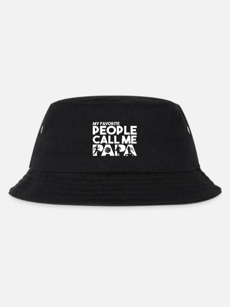 Lieblingsleute nennen mich Papa Sportpapa - Kinder Bucket Hat - Schwarz