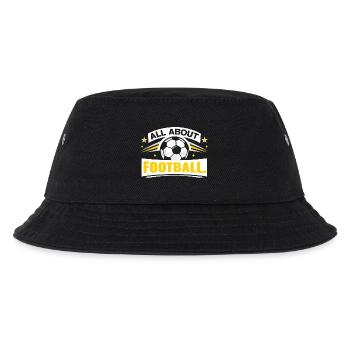 Alles rund um Fußball - Kinder Bucket Hat - Schwarz - Vorne