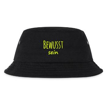 Lustiger Spruch witziger Spruch - Kinder Bucket Hat - Schwarz - Vorne