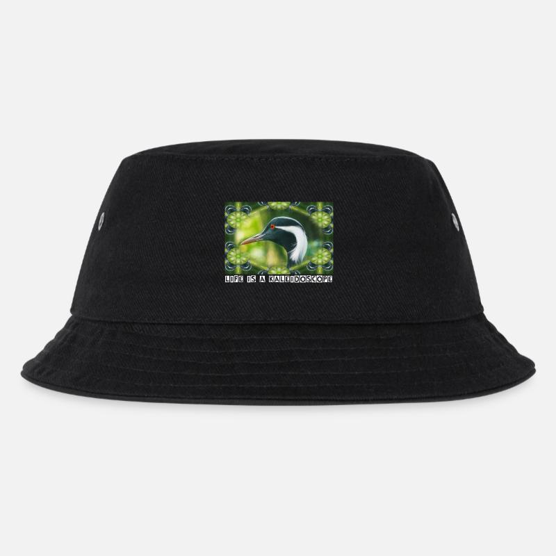 Kaleidoscope - Kinder Bucket Hat - Schwarz