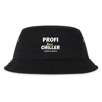 Profi Chiller Schildkröte zertifiziert im Nichtstu - Kinder Bucket Hat - Schwarz - Vorne