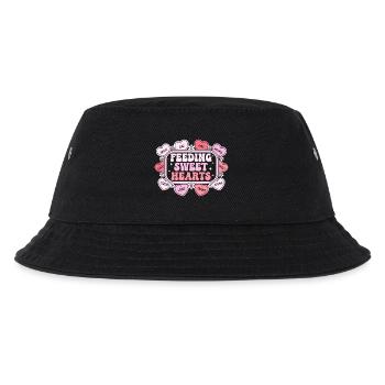 Caring Hearts: Bildung und Liebe - Kinder Bucket Hat - Schwarz - Vorne