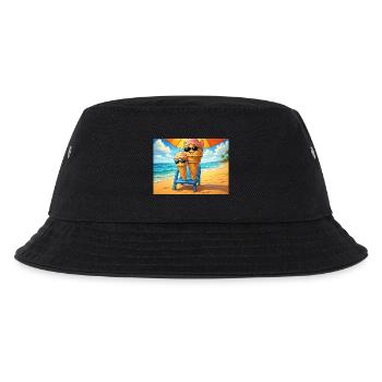 Eiscreme im Sommer - Kinder Bucket Hat - Schwarz - Vorne