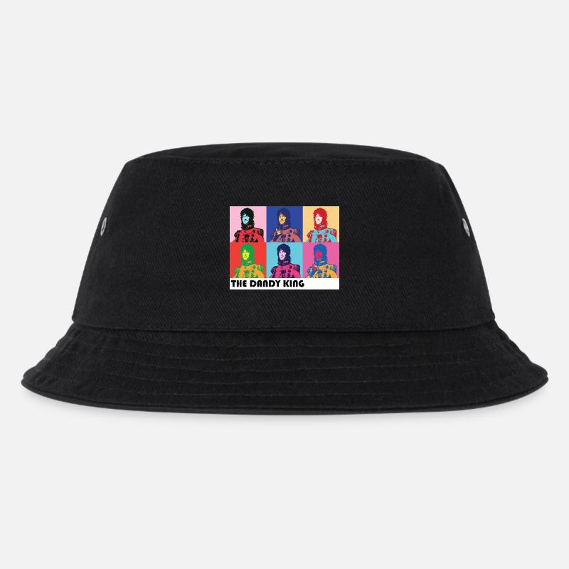 Dandy King Pop Art Portrait - Kids’ Bucket Hat - black