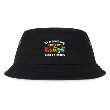 Regenbogenhandabdrücke lehren winzige Menschen - Kinder Bucket Hat - Schwarz - Vorne