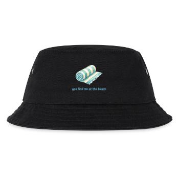 You find me at the beach - Kinder Bucket Hat - Schwarz - Vorne