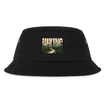Wandern – Outdoor-Abenteuer - Kinder Bucket Hat - Schwarz - Vorne