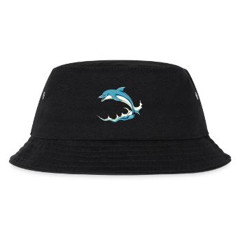 Dolphin Dolphins T-shirt Gift - Kids’ Bucket Hat - black - Front