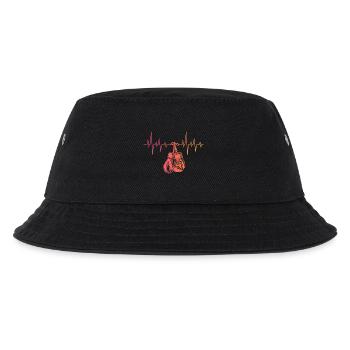 Boxing Sunset Boxing Heartbeat Martial Arts - Kids’ Bucket Hat - black - Front