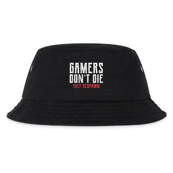Gamers Respawn - Kinder Bucket Hat - Schwarz - Vorne