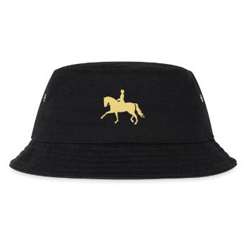 Dressurpferd - Kinder Bucket Hat - Schwarz - Vorne