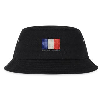 Drapeau France bleu blanc rouge Français fier - Bob Enfant - noir - Devant