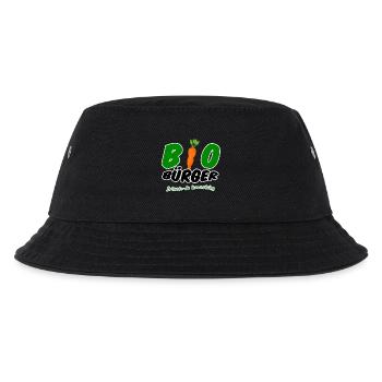 Bio Bürger vegan vegetarisch Spruch Geschenk - Kinder Bucket Hat - Schwarz - Vorne