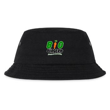 Bio Bürgerin vegan vegetarisch lustig Geschenk - Kinder Bucket Hat - Schwarz - Vorne