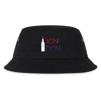 London - Kinder Bucket Hat - Schwarz - Vorne