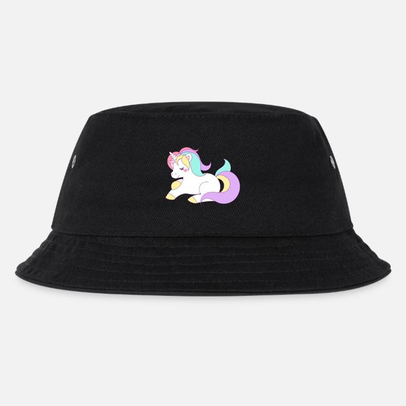 Einhorn - Kinder Bucket Hat - Schwarz