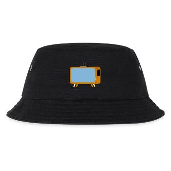 monitor television fernseher tv flatscreen compute - Kinder Bucket Hat - Schwarz - Vorne