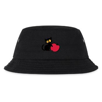 Chaton avec pomme - Bob Enfant - noir - Devant