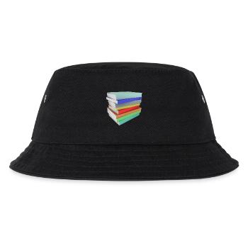 Stapel Bücher - Kinder Bucket Hat - Schwarz - Vorne