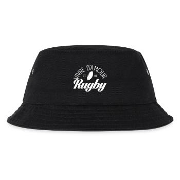 Vivre D'amour et de Rugby - Bob Enfant - noir - Devant