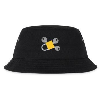 Schlüssel Chaos - Kinder Bucket Hat - Schwarz - Vorne