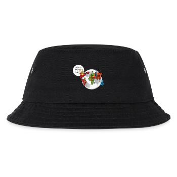 Fußball verbindet die Welt- Die Hüter von Orbis - Kinder Bucket Hat - Schwarz - Vorne