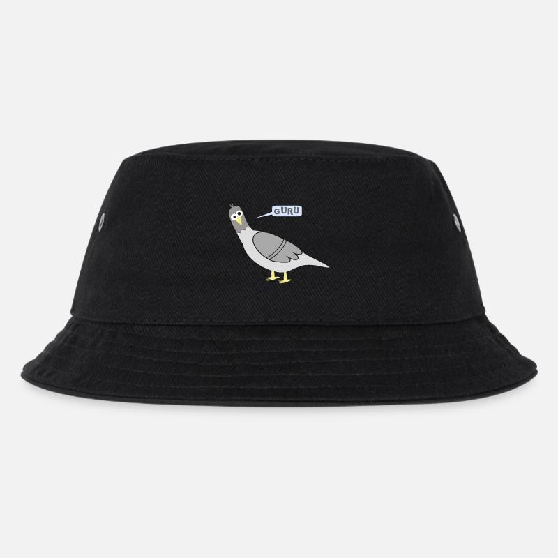 Stadttauben GURU - Kinder Bucket Hat - Schwarz