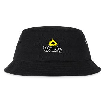 Kangaroo__V006 - Kinder Bucket Hat - Schwarz - Vorne