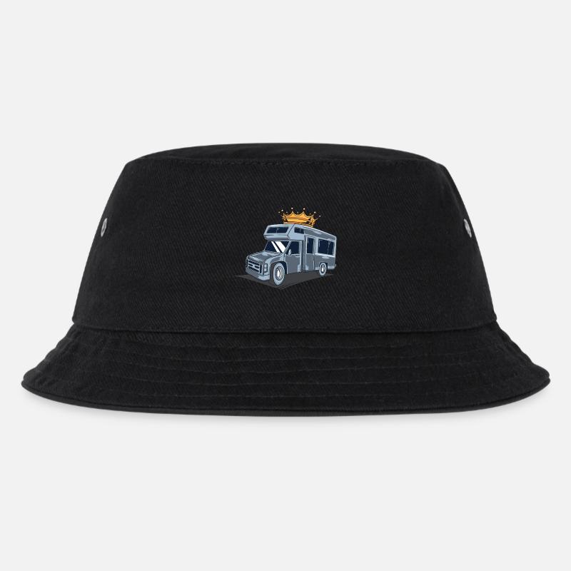 Wohnmobil / Wohnwagen / Camping - Kinder Bucket Hat - Schwarz